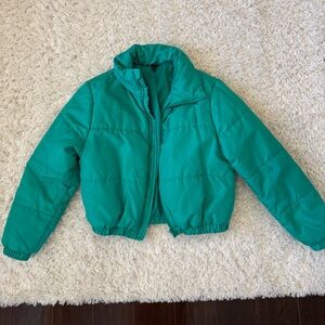 Wild Fable Teal Puffer Jacket